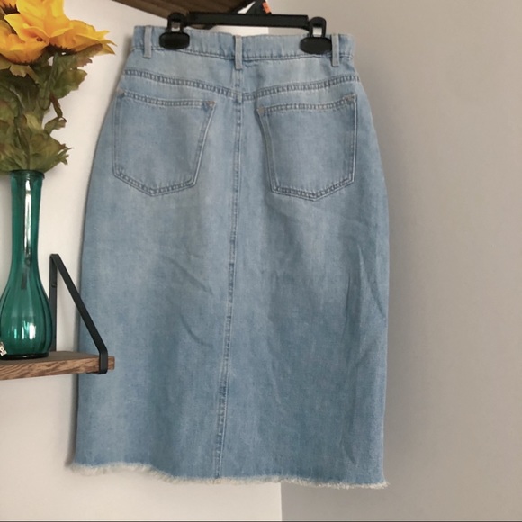 Garage dynamite MIDI denim skirt in light blue - Picture 2 of 3